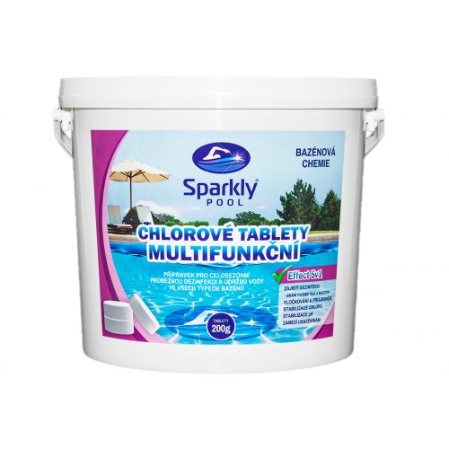 Foto - Chlorové tablety do bazénu 5v1 multifunkční 200g 5 kg