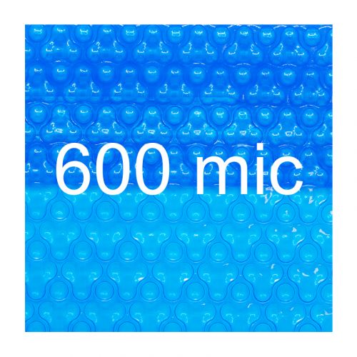 Solární plachta - fólie na bazén 600mic modrá - vzor 3 bubliny