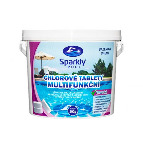 Chlorové tablety do bazénu 6v1 multifunkční 200g 3 kg