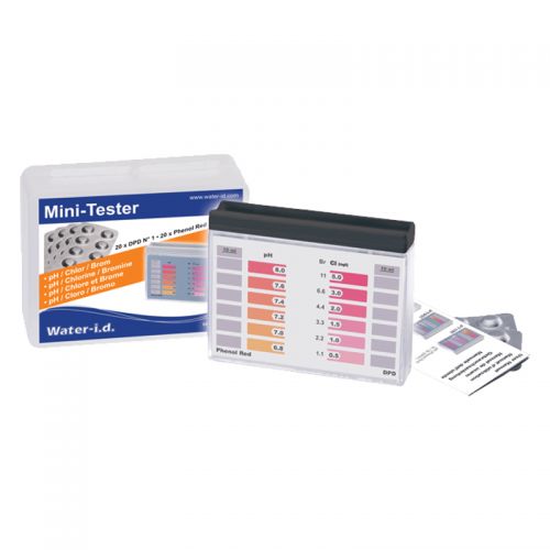 Tabletový mini tester - chlor a pH