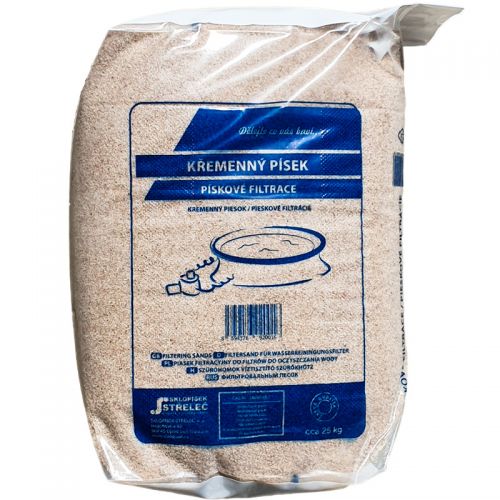 Filtrační písek do filtrace bazénu 0,6 - 1,2 mm - 25 kg