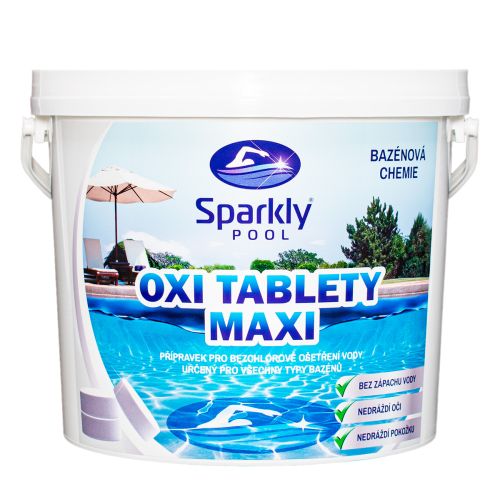 Foto - Oxi kyslíkové tablety do bazénu MAXI 200g 3 kg