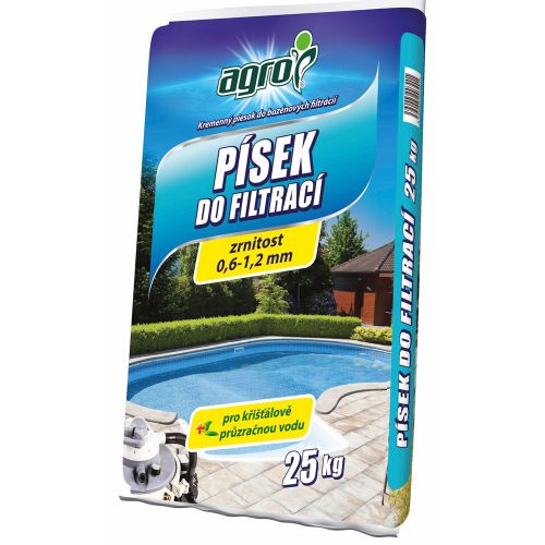 Filtrační písek do filtrace bazénu 0,6 - 1,2 mm - 25 kg - Agro