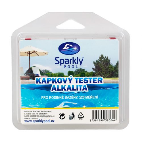 Kapkový tester bazénové vody - alkalita
