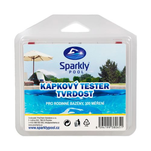 Kapkový tester bazénové vody - tvrdost