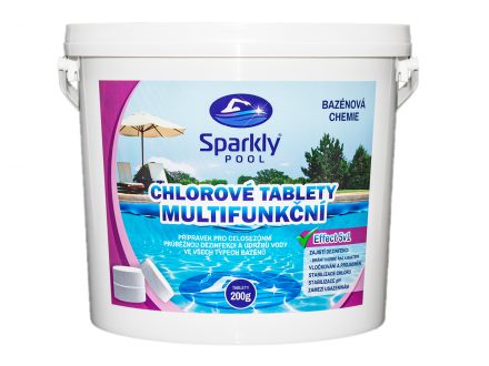 Foto - Chlorové tablety do bazénu 5v1 multifunkční 200g 5 kg