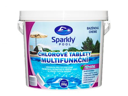 Foto - Chlorové tablety do bazénu 5v1 multifunkční 200g 3 kg