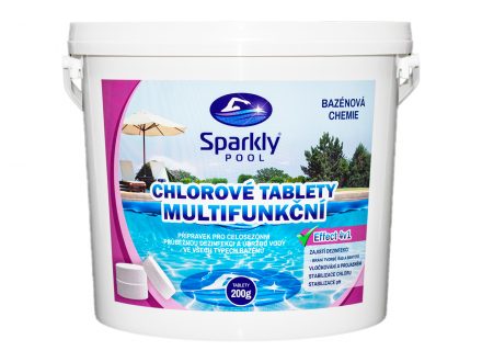 Foto - Chlorové tablety do bazénu 4v1 multifunkční 200g 5 kg