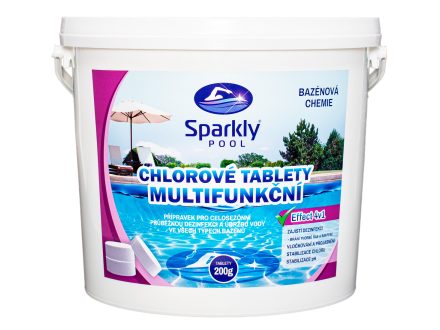 Foto - Chlorové tablety do bazénu 4v1 multifunkční 200g 5 kg