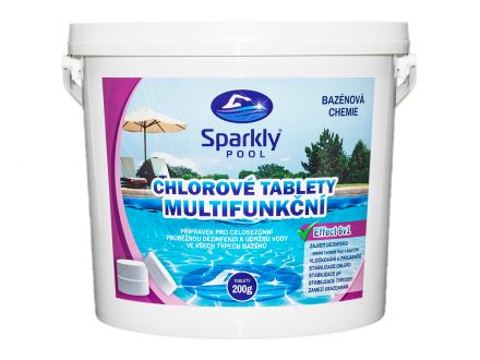 Foto - Chlorové tablety do bazénu 6v1 multifunkční 200g 5 kg
