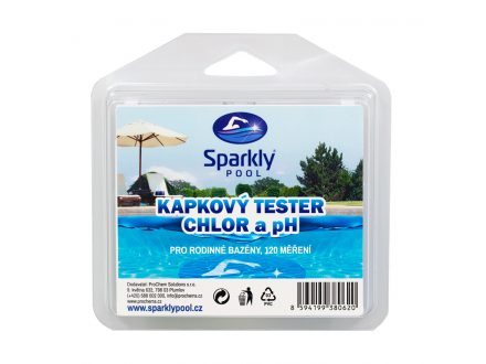 Foto - Kapkový tester bazénové vody - chlor a pH