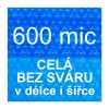 Solární plachta - fólie na bazén 600mic modrá - vzor 3 bubliny - celá bez sváru